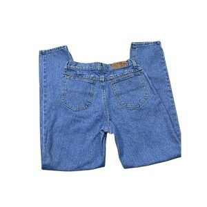 Vintage 90s Mom Jeans Denim Riders High Rise Size 10 Long Straight USA Run Small